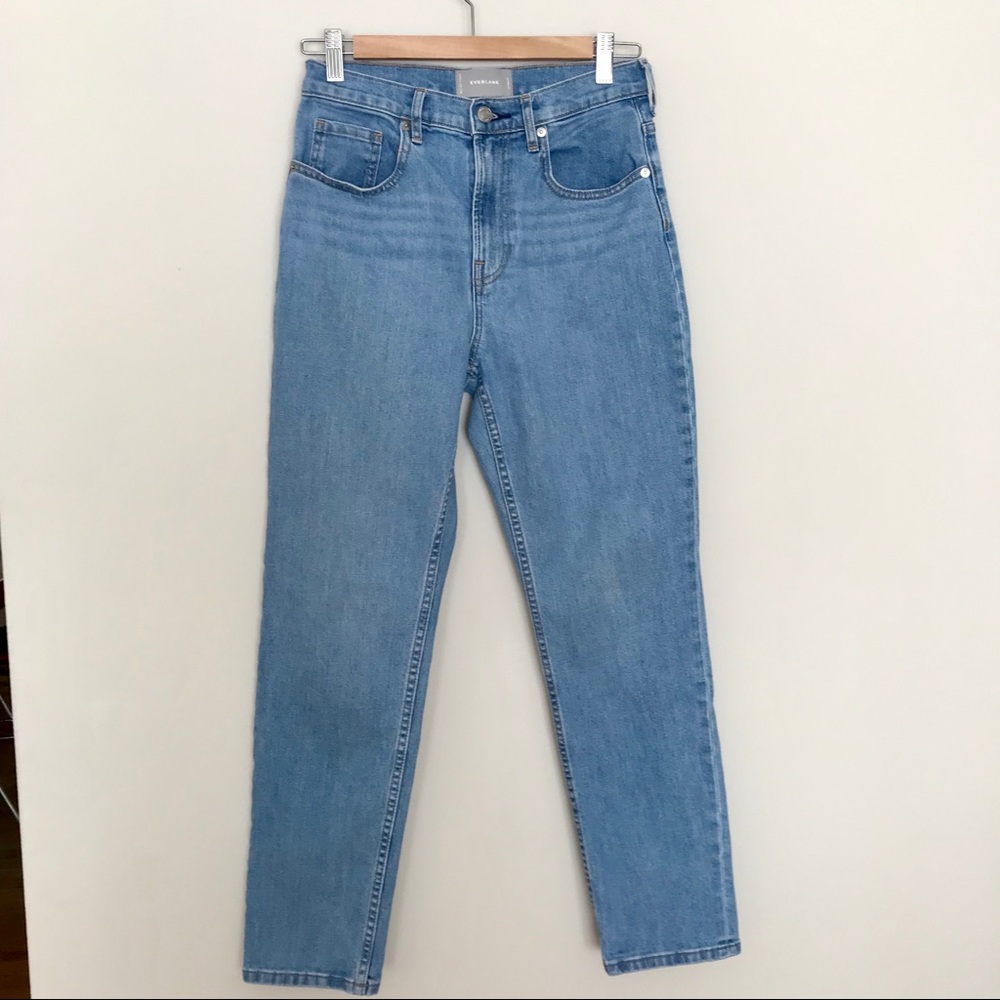 EVERLANE high-rise cheeky straight jeans